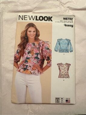 Newlook N6732 Size A Blouse Sewing Pattern